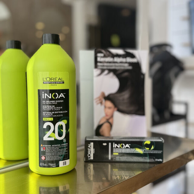 A bottle of inoa product